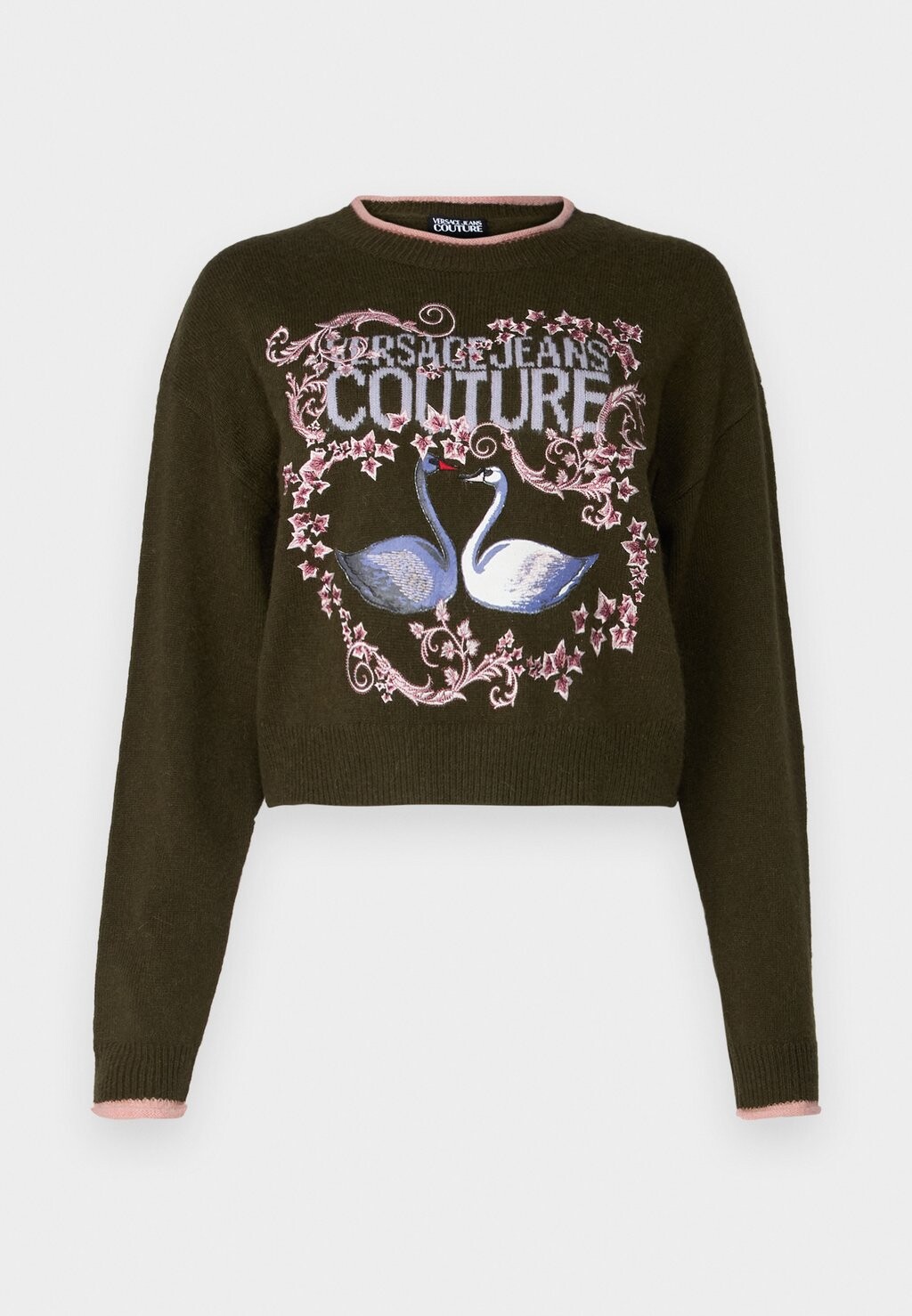 

Джемпер LOGO SWAN Versace Jeans Couture, оливковый