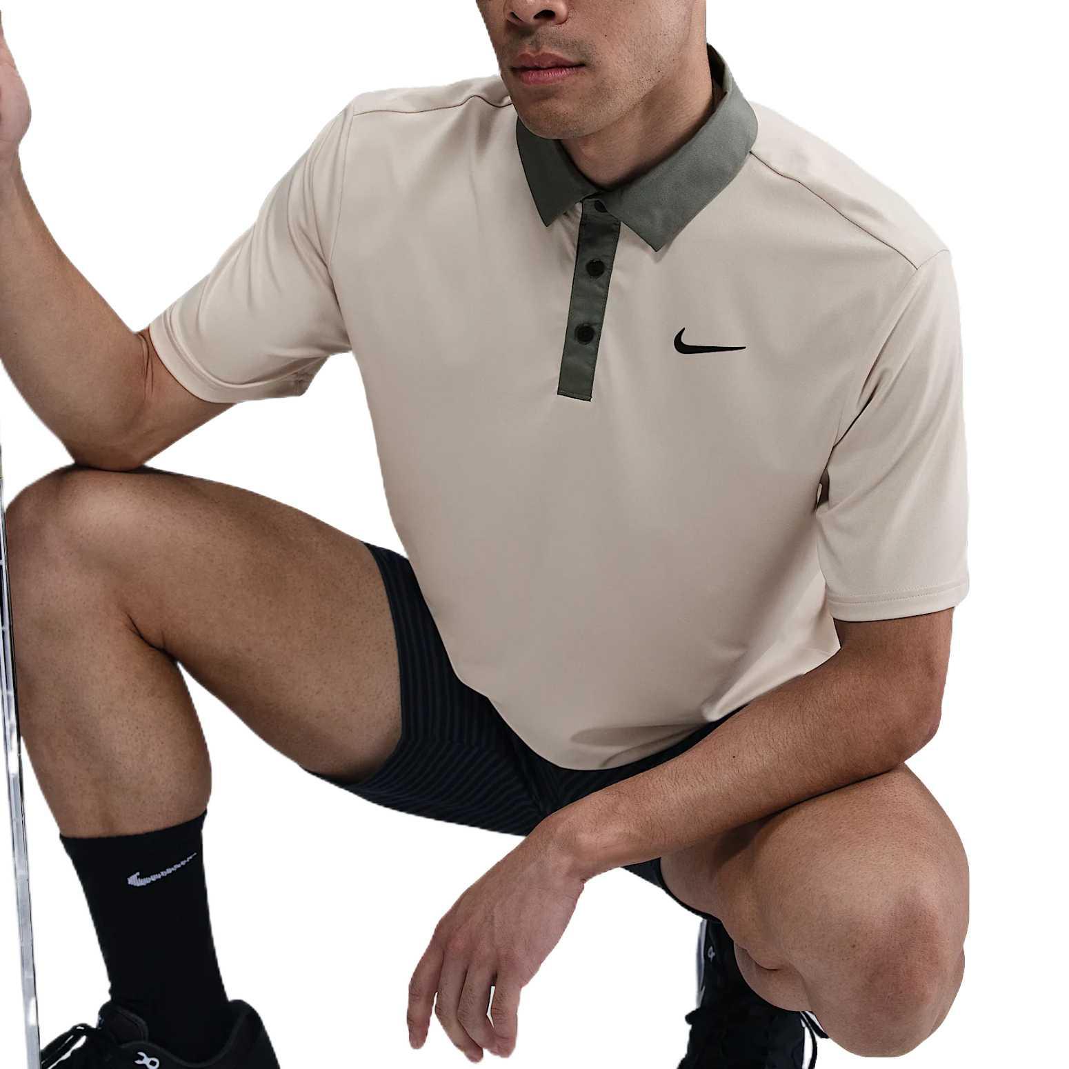 Мужская поло для гольфа Tour Dri FIT Nike, Ecru-104 — фото 4