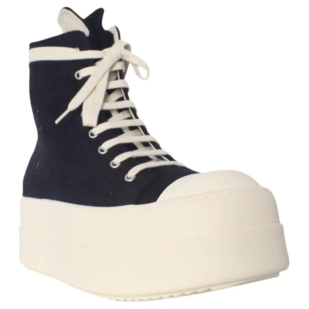 Rick Owens DRKSHDW Высокие скейтерские кроссовки мужские черные — фото 4