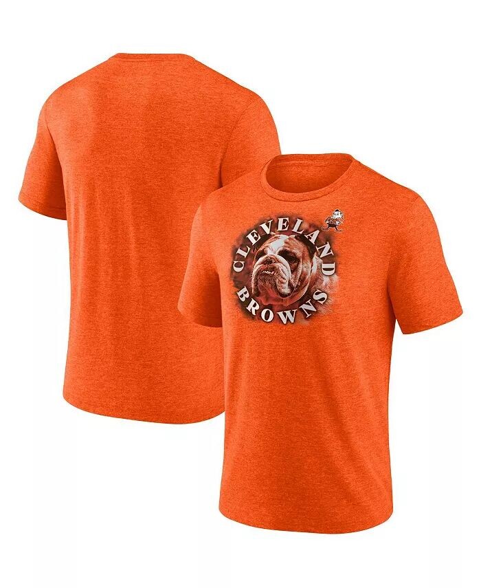 

Мужская оранжевая футболка с принтом Cleveland Browns Tri-Blend Sporting Chance Fanatics