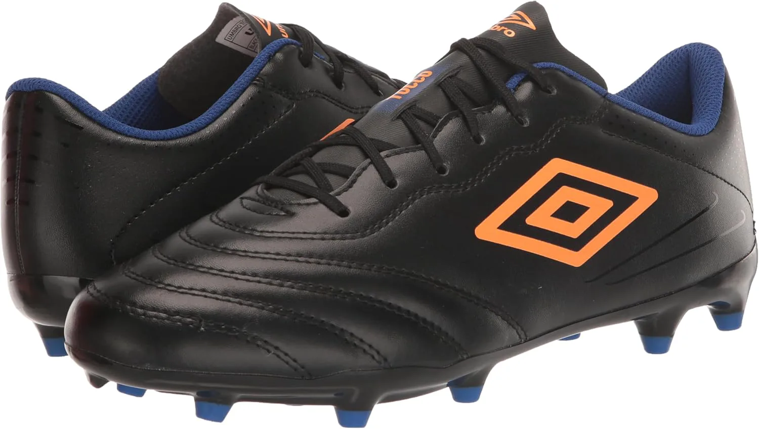 Мужские футбольные бутсы Umbro Tocco 3 League, черный/оранжевый/синий — фото 3