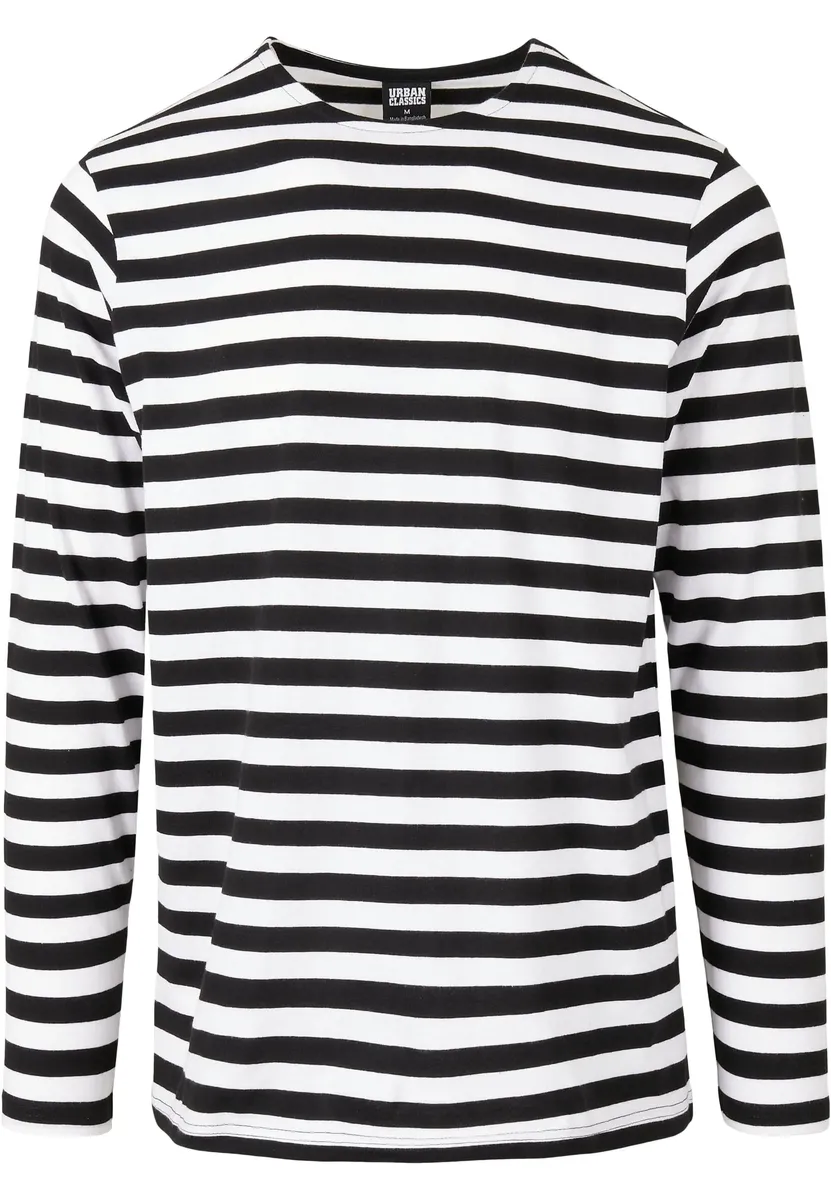 

Рубашка с длинными рукавами URBAN CLASSICS " Urban Classics Men's Regular Stripe LS", белый