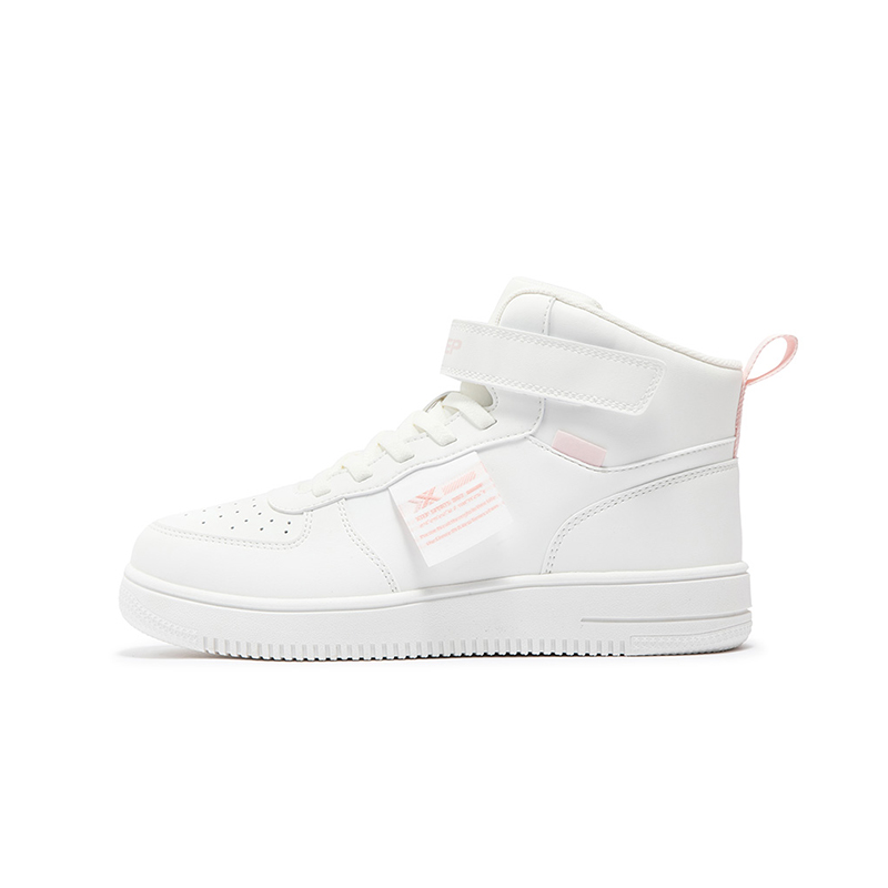 

XTEP Модные спортивные противоскользящие износостойкие мид-топ детские скейтбординг кроссовки white для подростков