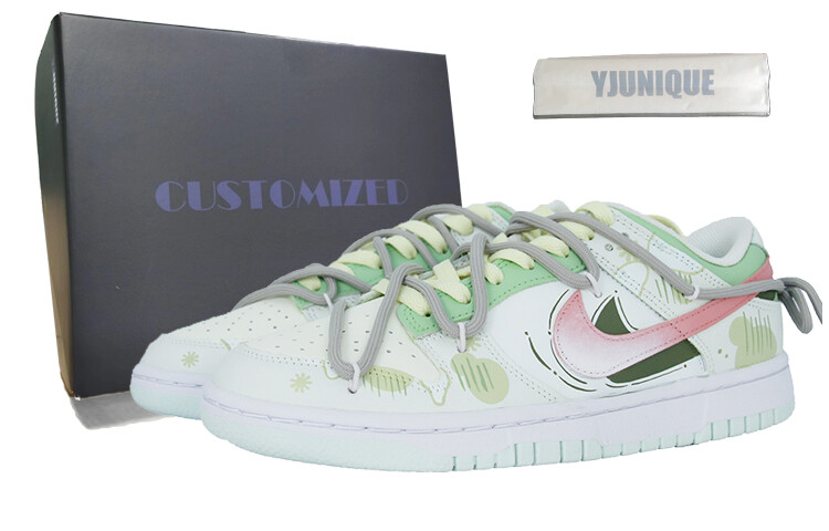 

Кроссовки Nike Dunk Skateboarding Shoes Women's Low-top Yellow, светло-желтый