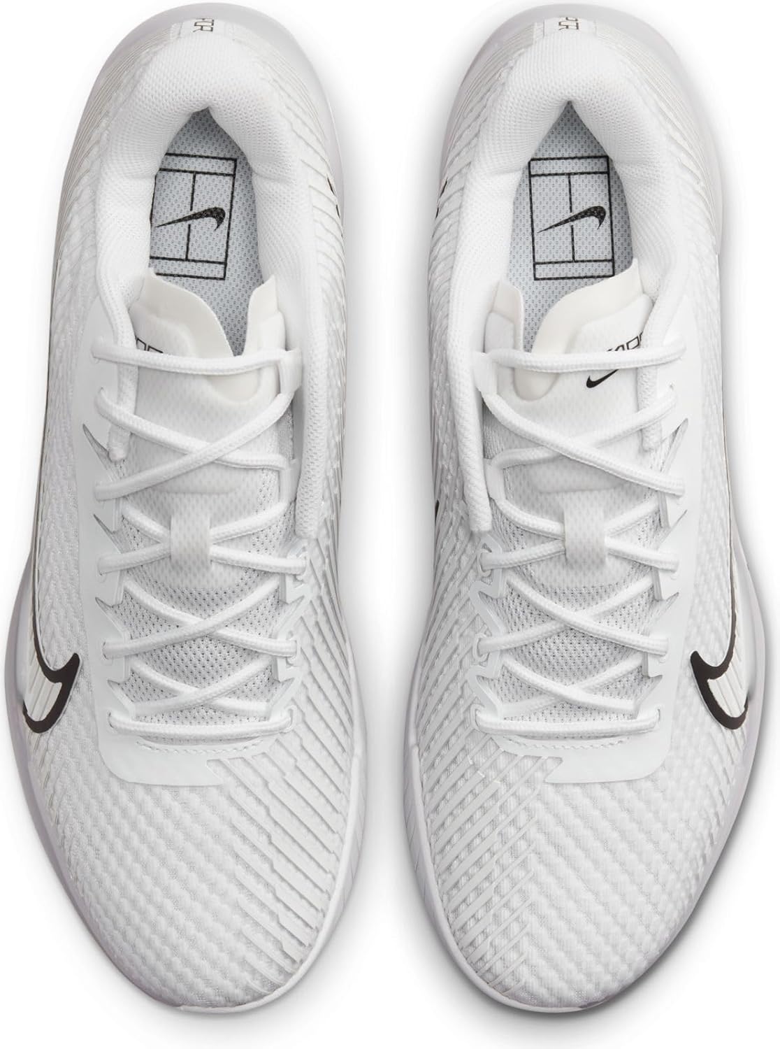 Мужские кроссовки Nike Zoovapor 11 HC на шнуровке, White Black Summit White — фото 3