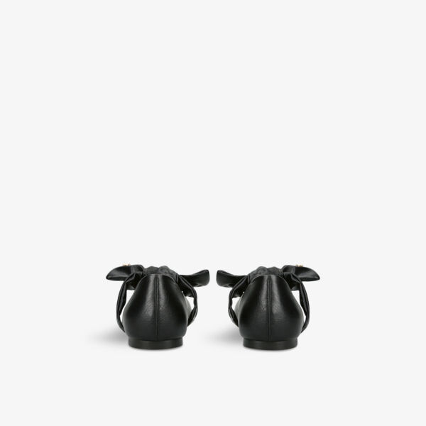 Балетки из искусственной кожи с бантом Kg Kurt Geiger, черный — фото 4