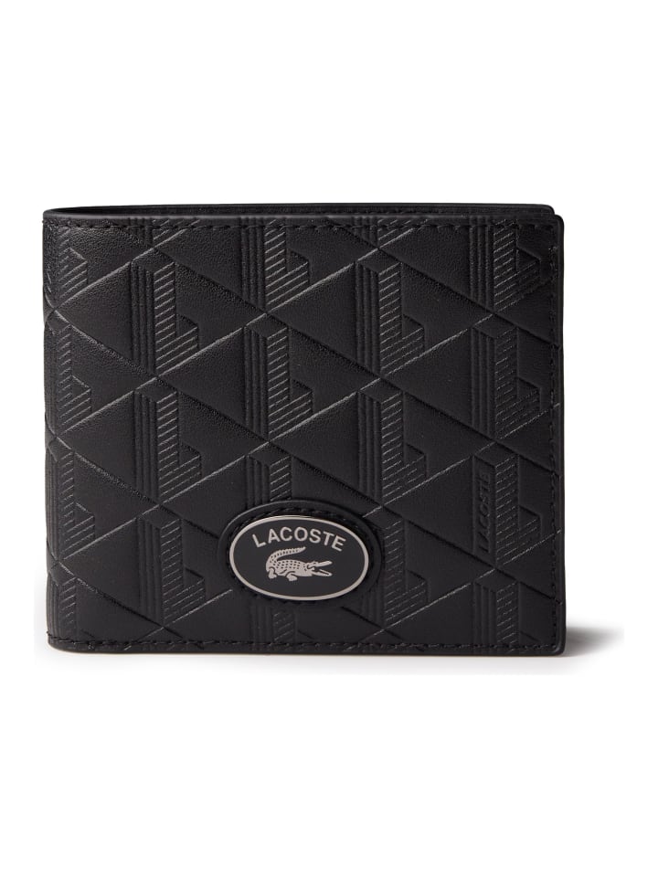 

Lacoste Кожаный кошелек Nomogramme 11,5 см, черный