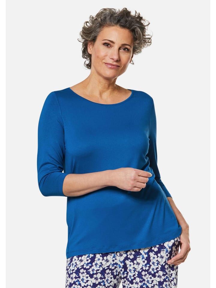 

GOLDNER Короткий размер: Футболка. Удобная эластичная вискозная футболка королевского синего цвета, Синий, GOLDNER Короткий размер: Футболка. Удобная эластичная вискозная футболка королевского синего цвета