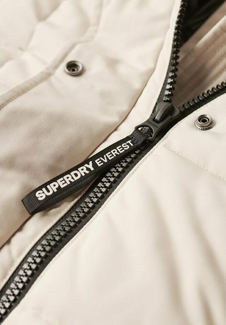 Зимнее пальто Superdry ПУФФЕР EVEREST LONGLINE, цвет chateau gray — фото 4