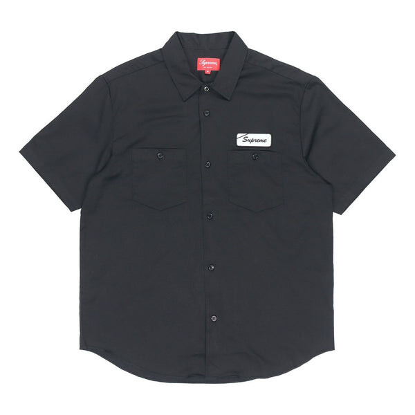 

Рубашка dog s/s work shirt 'black' white' Supreme, черный