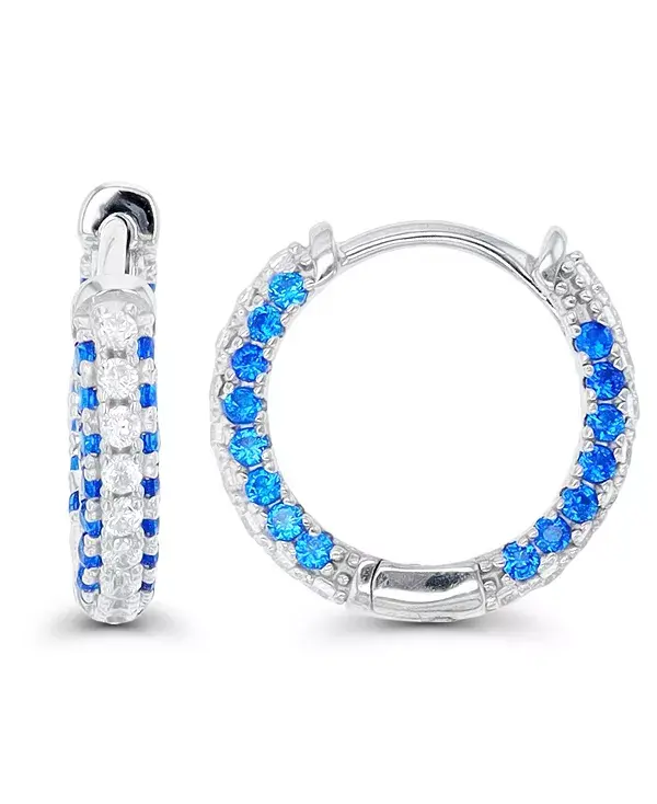 

Серьги-Кольца из стерлингового серебра Macy'S, blue