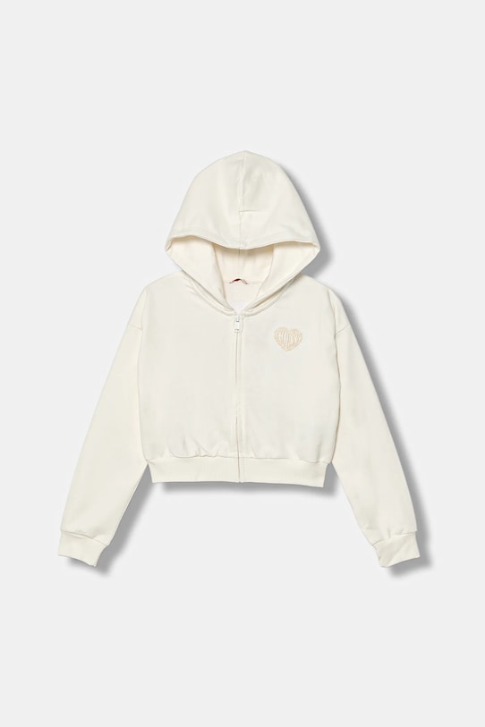 

Детская хлопковая толстовка Guess, бежевый