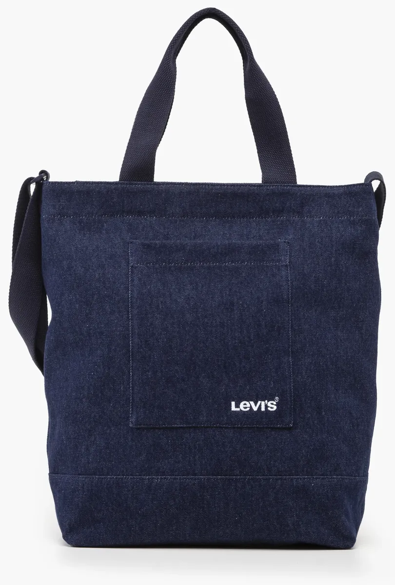 

Шопер Levi's, имитация джинсовой ткани, сумка с ручкой, сумка через плечо, сумка через плечо, синий