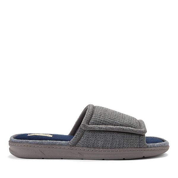 Мужские шлепанцы Parson с вафельной текстурой Dearfoams, Medium Heather Grey — фото 2