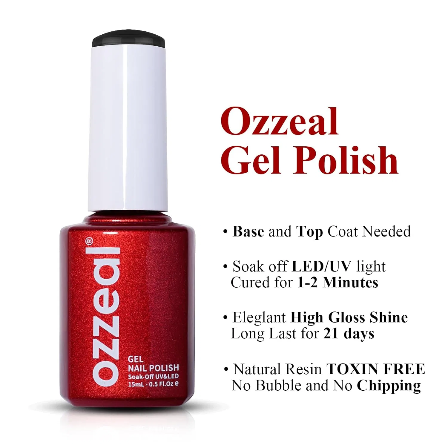 Черный УФ-гель-лак для ногтей «Black UV Nail Polish» от Ozzeal Ozzeal — фото 2