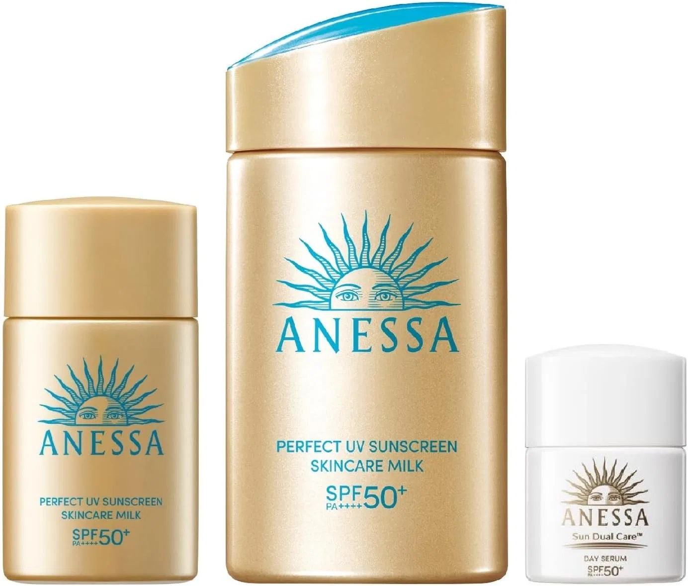 Солнцезащитное молочко ANESSA Perfect UV Skin Care Milk SPF50+ PA++++, набор 20 мл + 60 мл