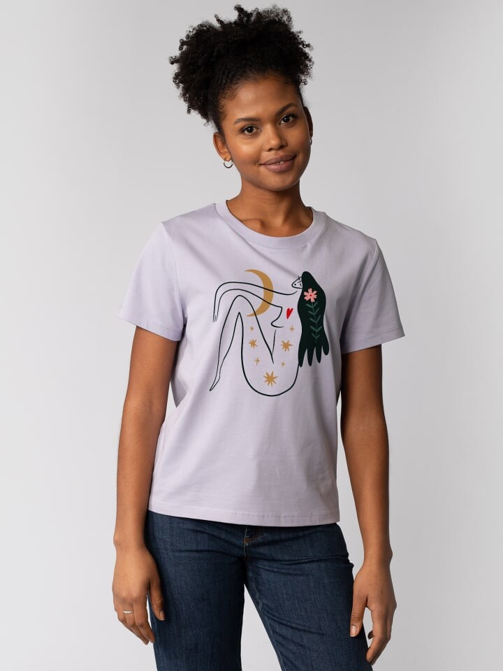 

Футболка wat Apparel T-Shirt Love and flex, цвет Lavender