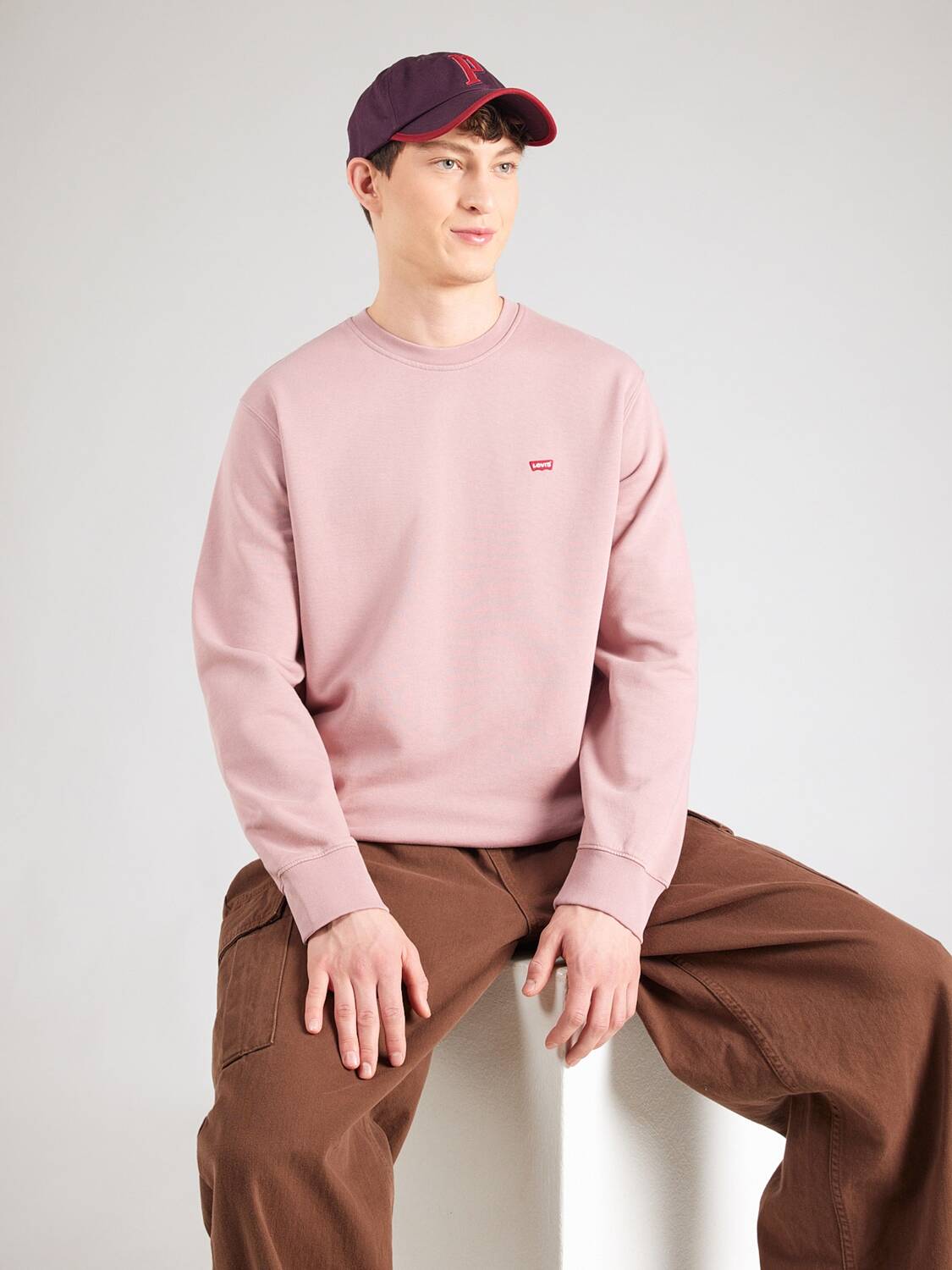 LEVI'S  Свитшот Regular fit в цвете Rose — фото 3