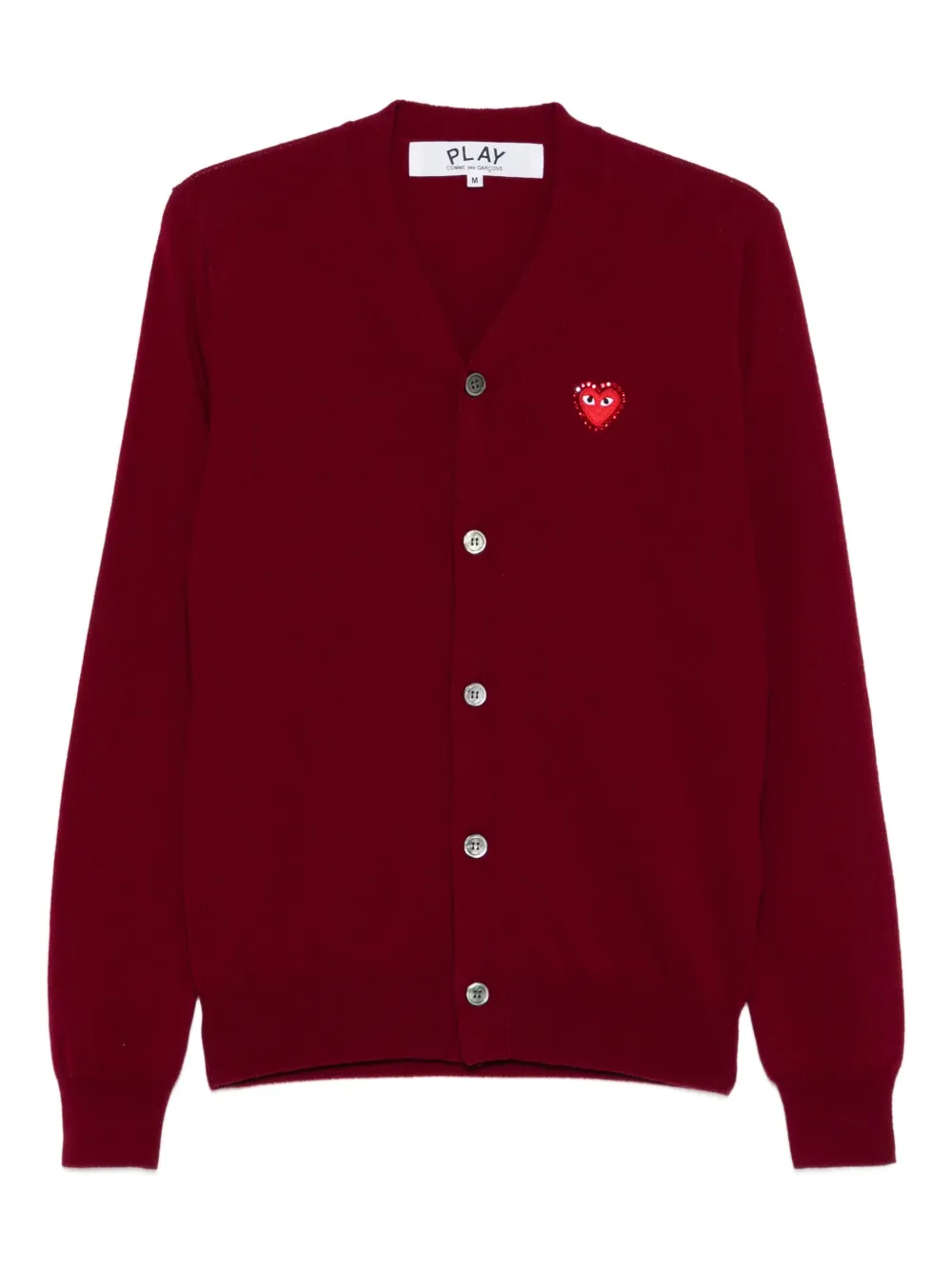 

Кардиган с нашивкой-логотипом Comme Des Garçons Play, красный