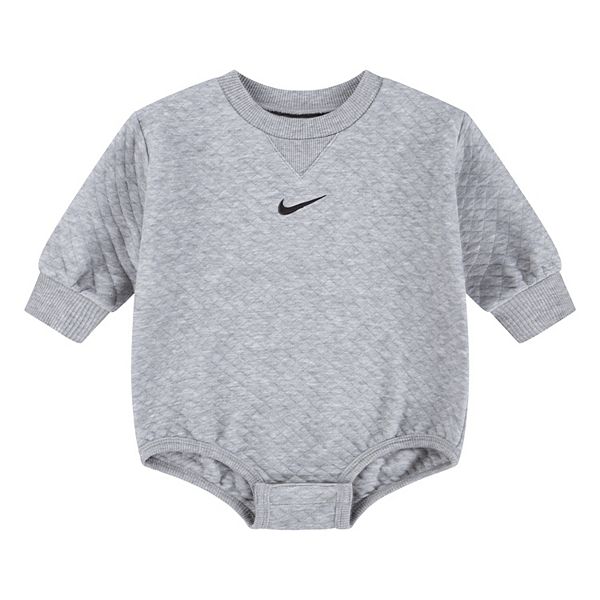 

Ромпер для новорожденных девочек с жаккардовым узором Nike, Grey