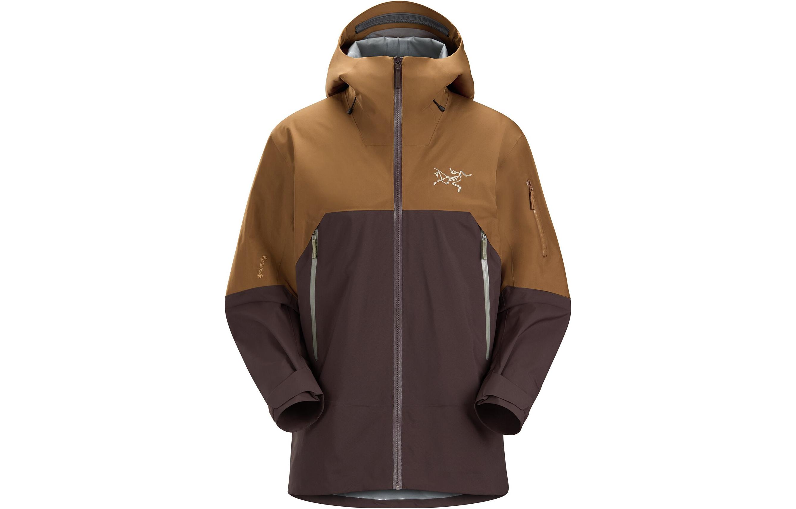 

Arcteryx Мужская ветровка RUSH Outdoor для походов водонепроницаемая ветрозащитная и дышащая, Relic Brown/Bitters