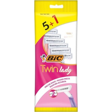 

Изменить название на: Одноразовая бритва Twin Lady Sensitive 5 + 1, Bic