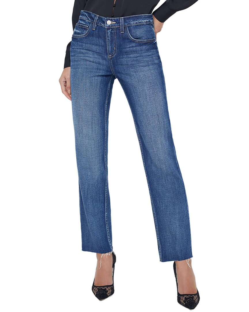 

L'AGENCE Джинсы Milana с низкой посадкой и прямыми штанинами, синий