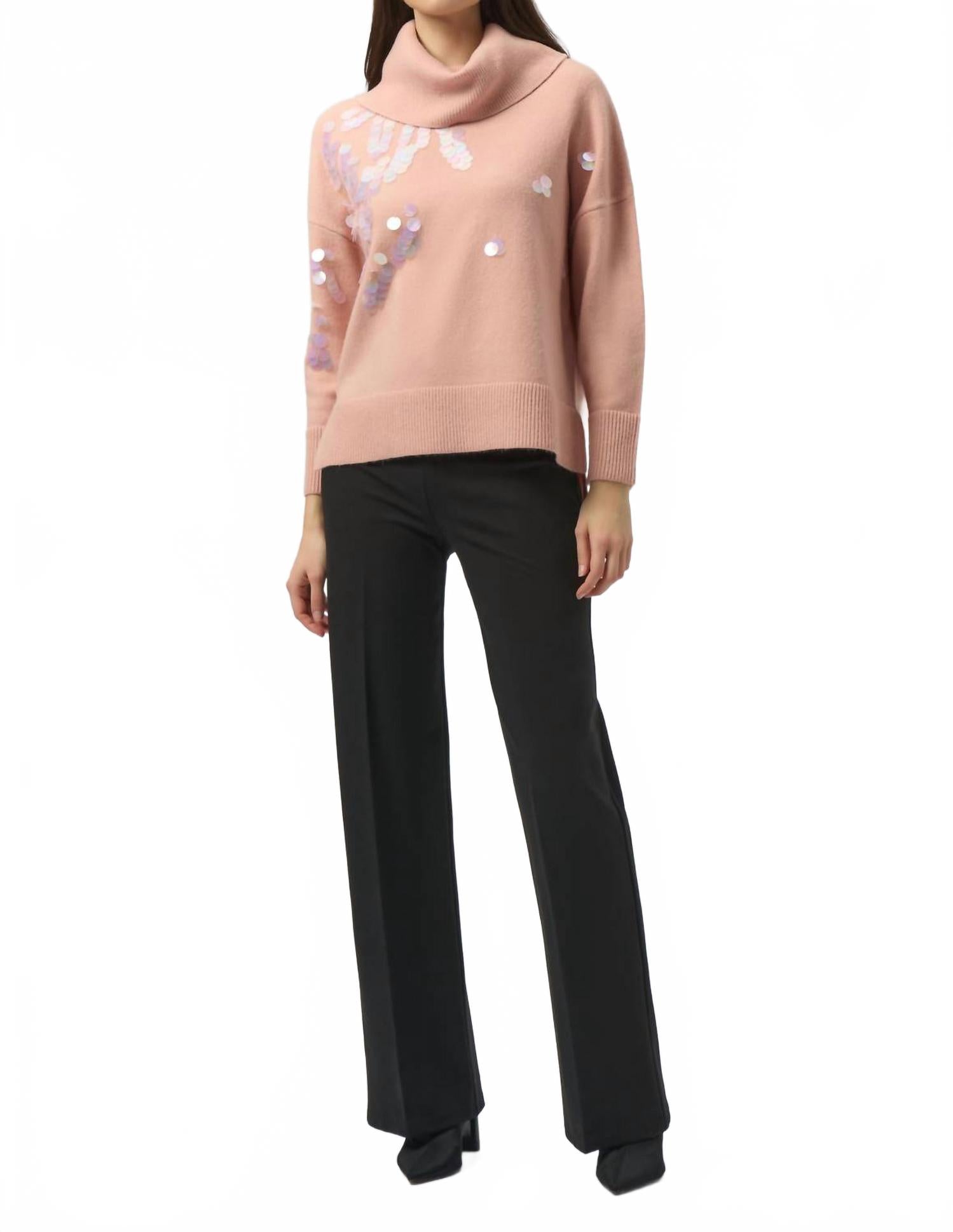 

Joseph Ribkoff Плотные вязаные брюки с широкими штанинами, черные