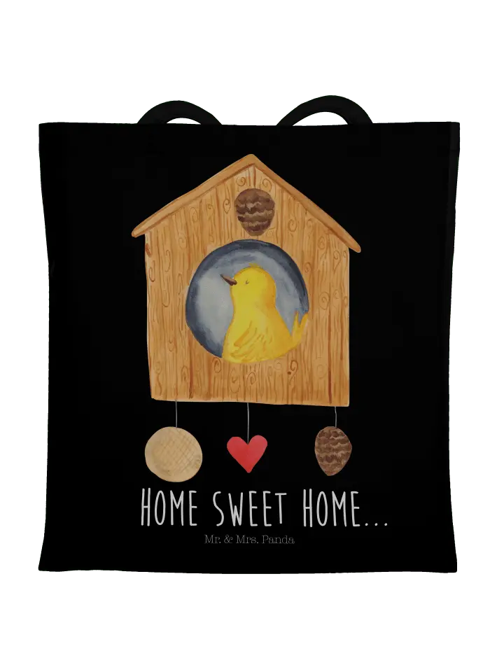 

Сумка для переноски Mr & Mrs Panda Vogelhaus Home, черный