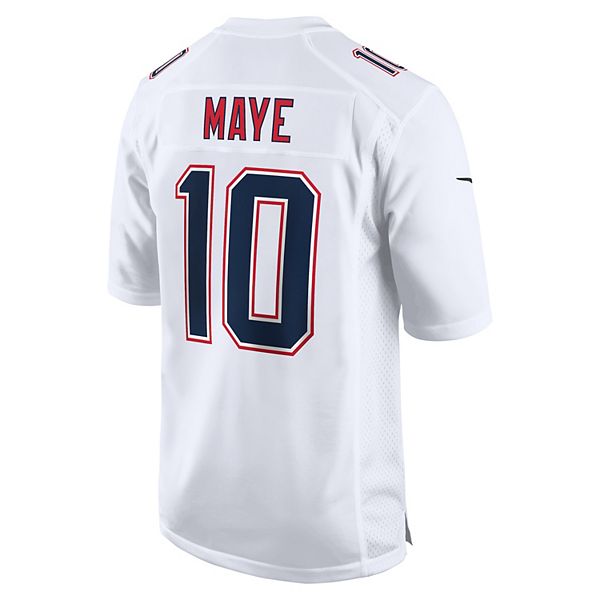 Майка игровая Drake Maye Tundra White New England Patriots Nike — фото 4