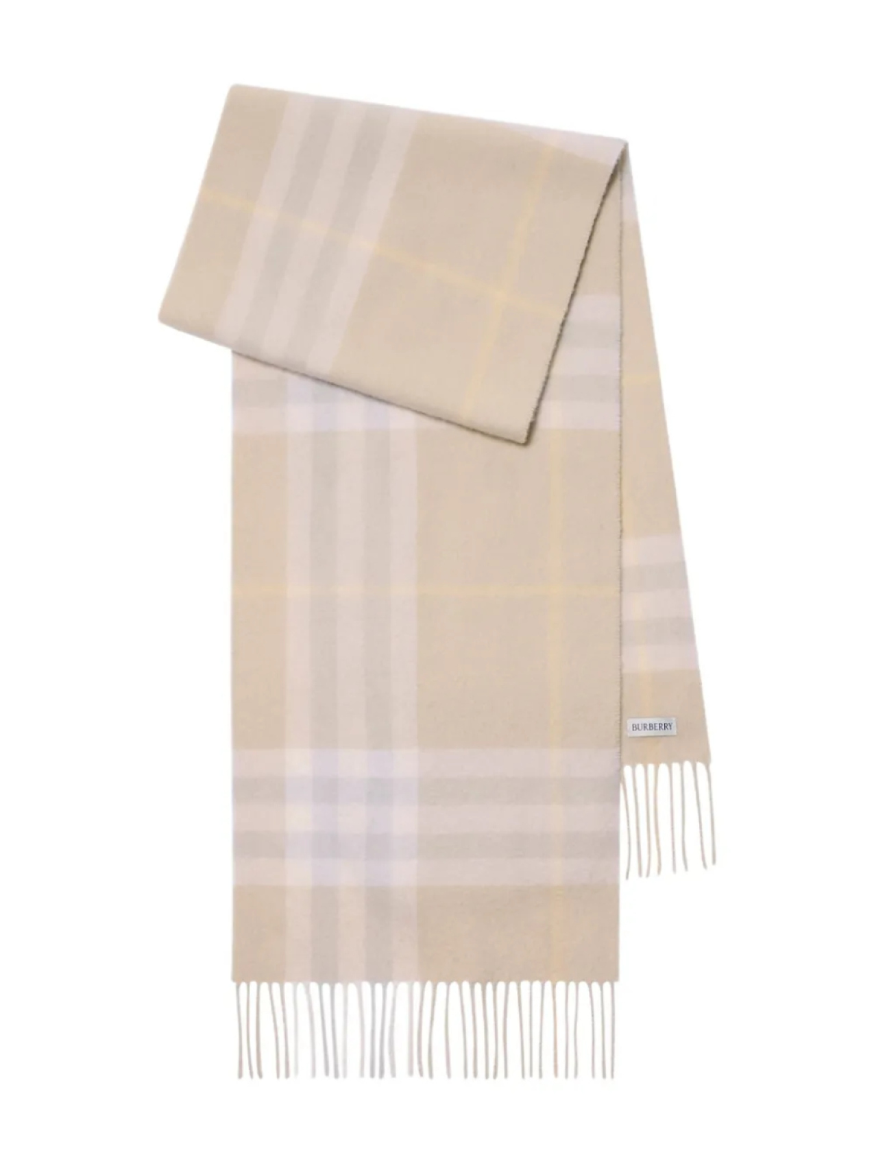 

Burberry кашемировый шарф в клетку, нейтральный