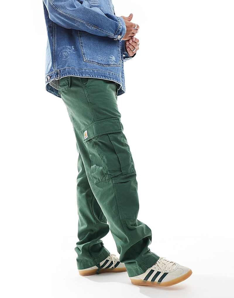 

Carhartt WIP – Morgaga – Зеленые брюки-карго стандартного кроя