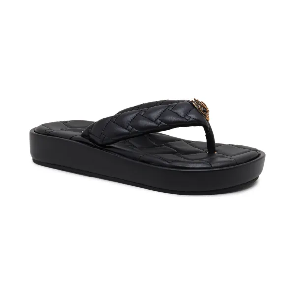 Кожаные шлепанцы Kensington Kurt Geiger, черный