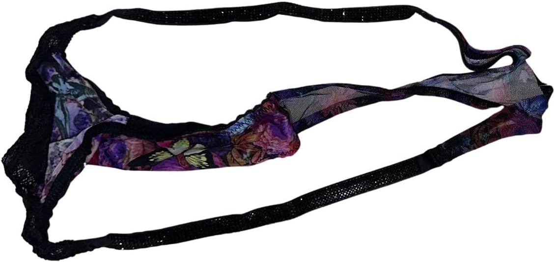 Трусики-стринги Victoria's Secret Lace Shine Strap с разноцветным/цветочным принтом, новые, Multicolor/Floral — фото 3