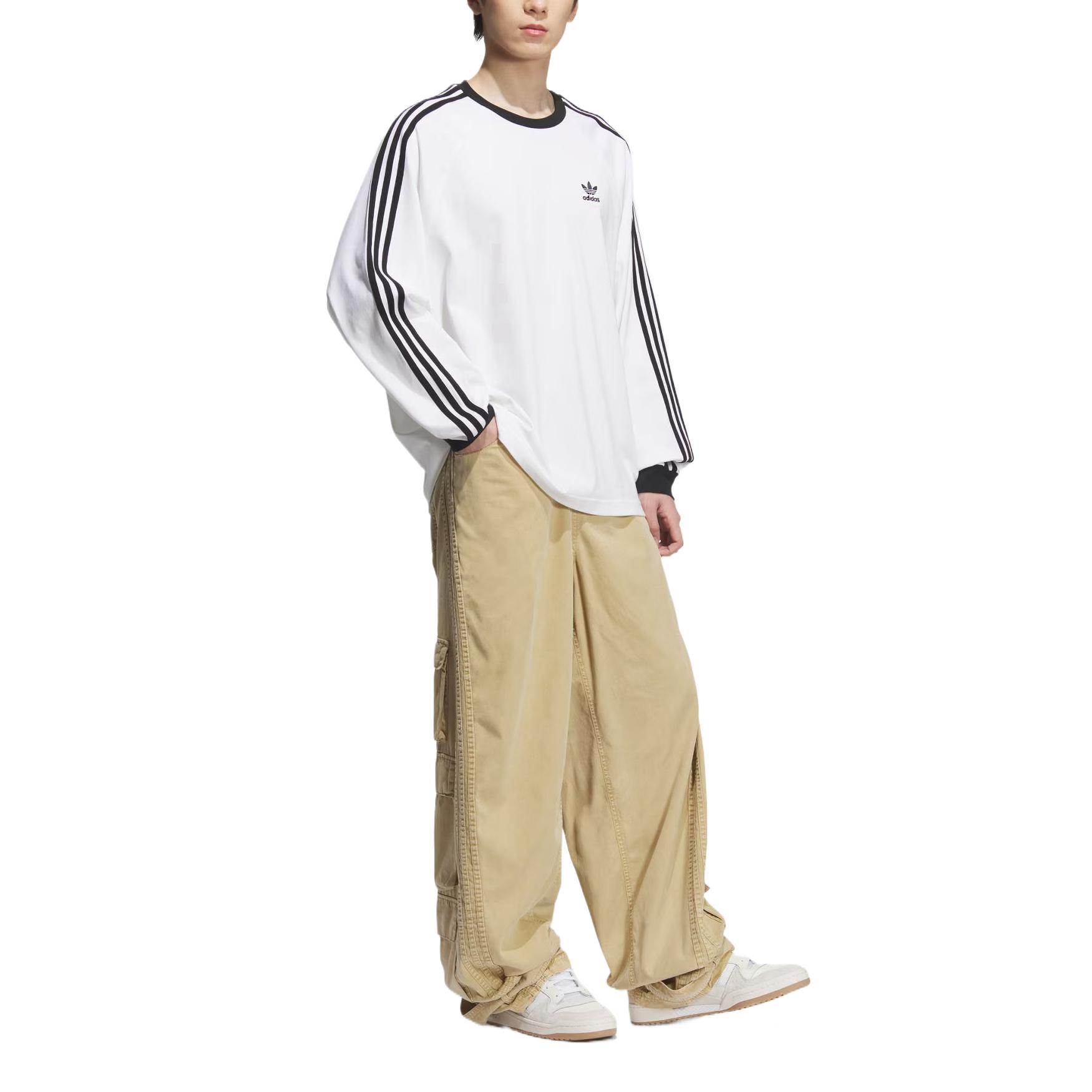 Adidas Originals Повседневные брюки Unisex Linen Khaki Brown — фото 4