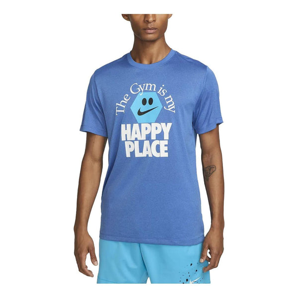 

Футболка Nike Dri-Fit Happy Place T-Shirt 'Blue', синий