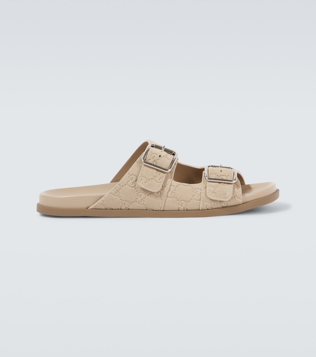 

GG замшевые сандалии Gucci, Oatmeal
