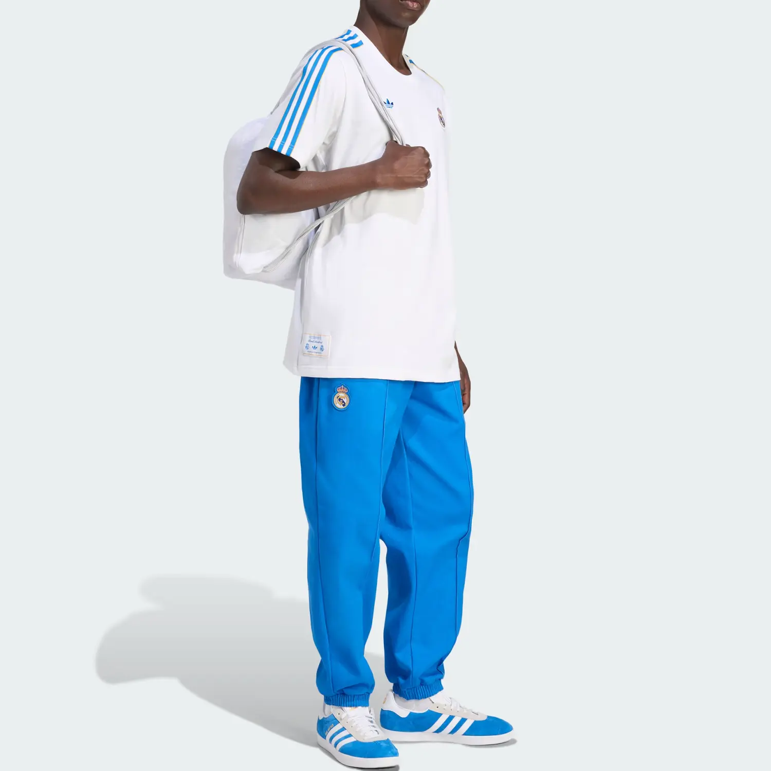 Футболка Adidas X Real Madrid Terrace Icons Adidas Originals, белый/синий — фото 4