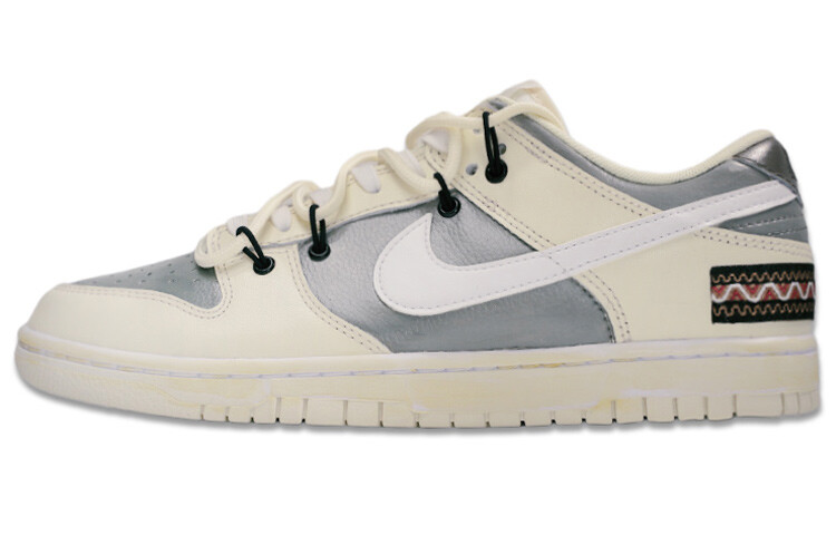 

Кроссовки для скейтбординга Dunk мужские с низким верхом Meter/серый/белый Nike