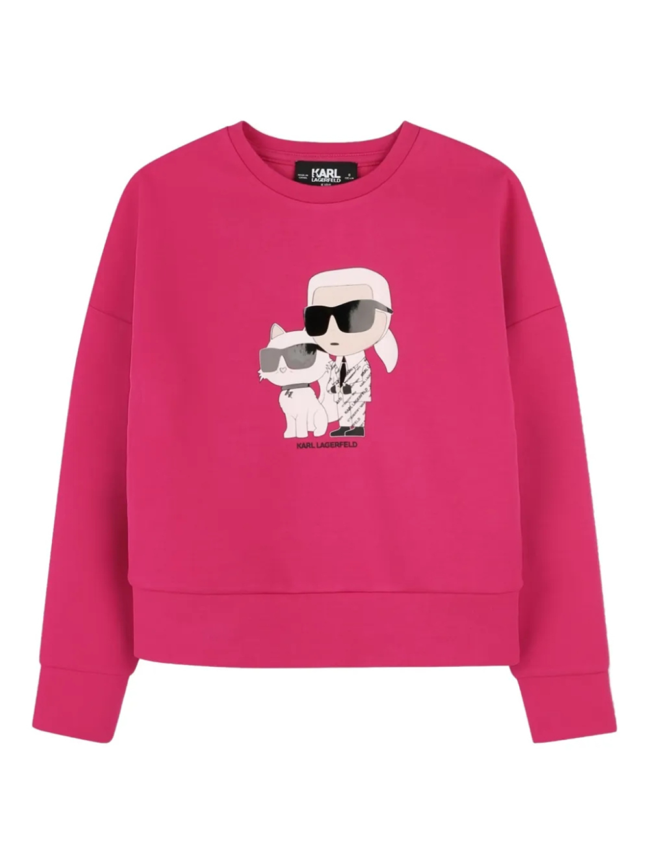 

Толстовка с графическим принтом Karl Lagerfeld Kids, розовый