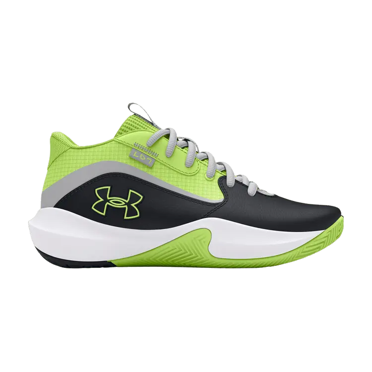 

Кроссовки Under Armour Lockdown 7 GS Black Morph Green, черный