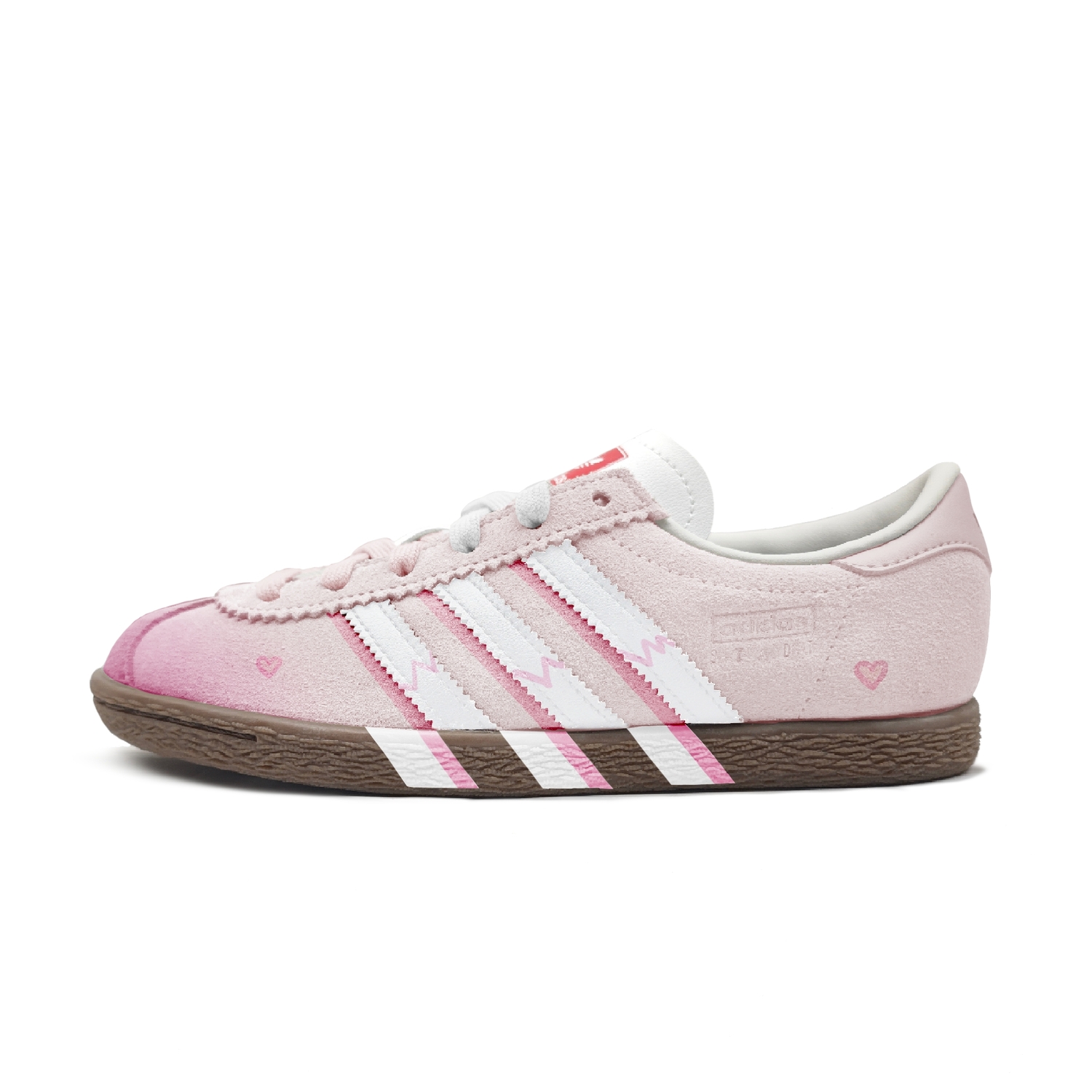 

Adidas Neo Розовые скейтерские кеды с противоскользящей подошвой и сердечками Unisex в нежно-голубом и розовом цвете, цвет Pink