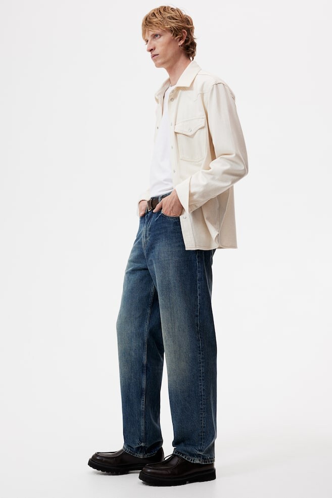 

Свободные джинсы H&M, синий