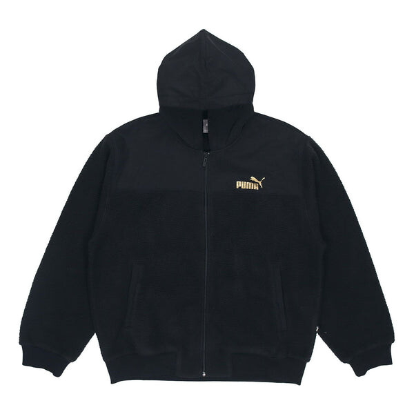 

Куртка lamb's wool stay warm hooded logo jacket black Puma, черный