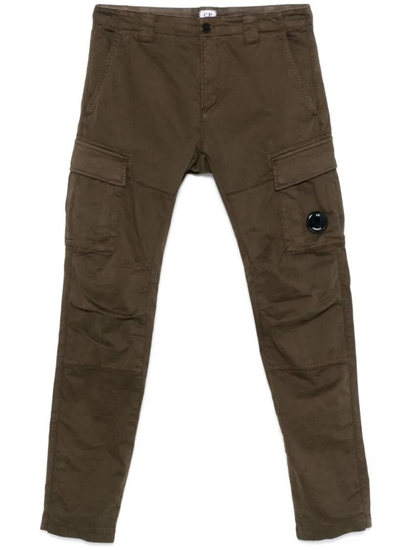 

Оливковые брюки карго Cp Company, зеленый