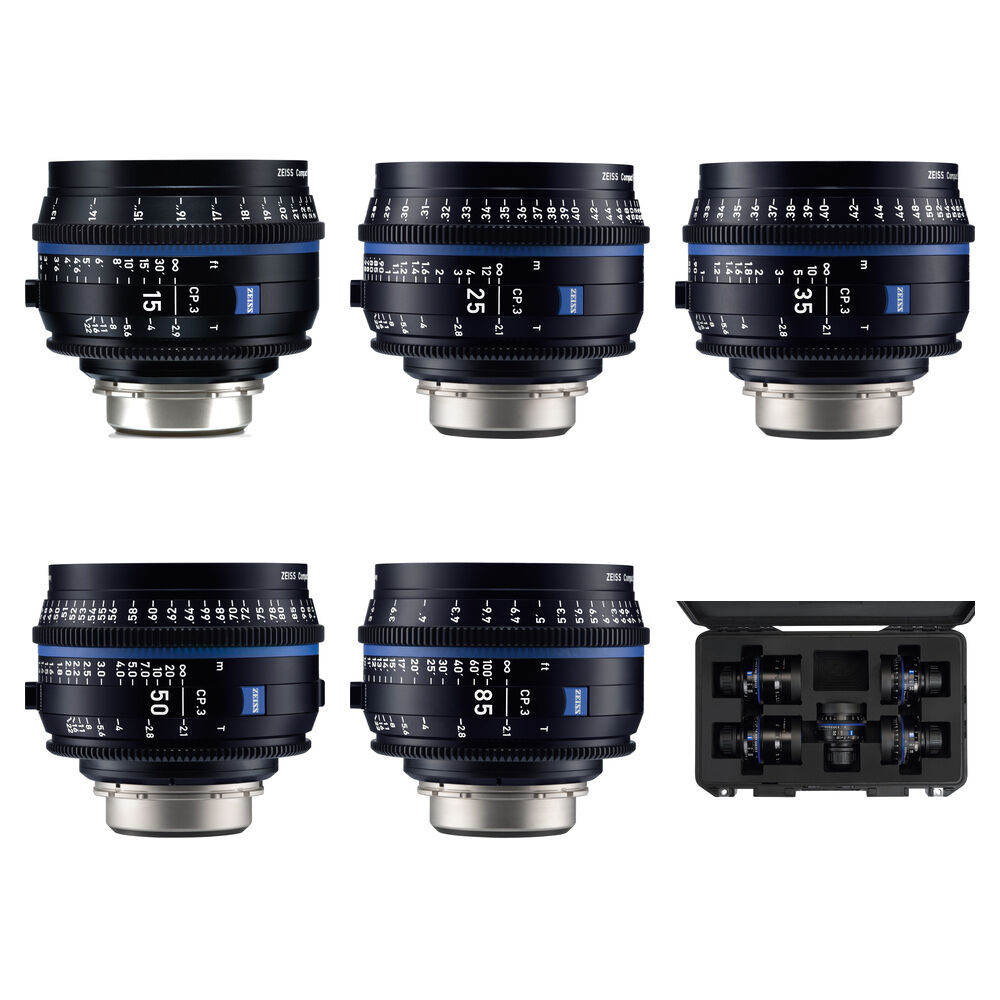 

Комплект из 5 объективов ZEISS CP.3 (крепление Sony E)