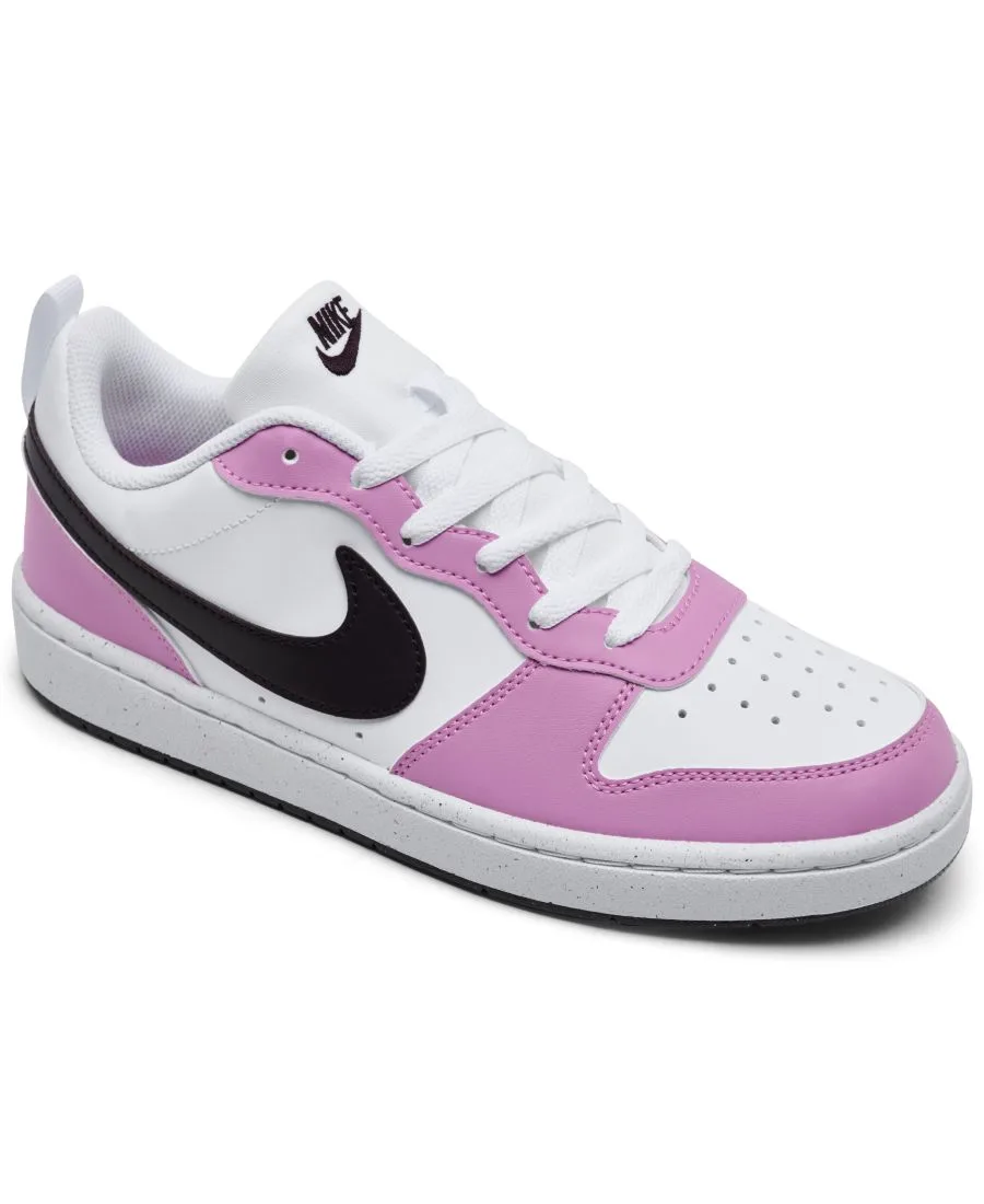 Детские повседневные кроссовки Big Kids Court Borough Low Recraft от Finish Line Nike, белый