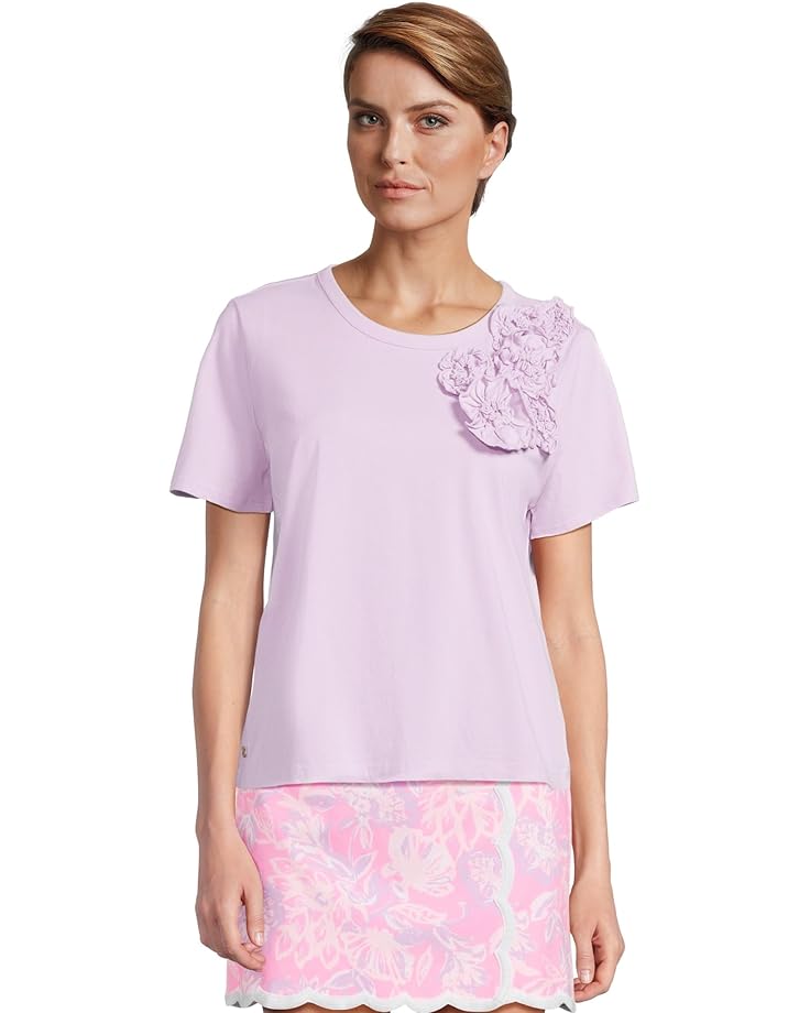

Топ Lilly Pulitzer Clairmont Rosette Knit Top, цвет Water Hyacinth