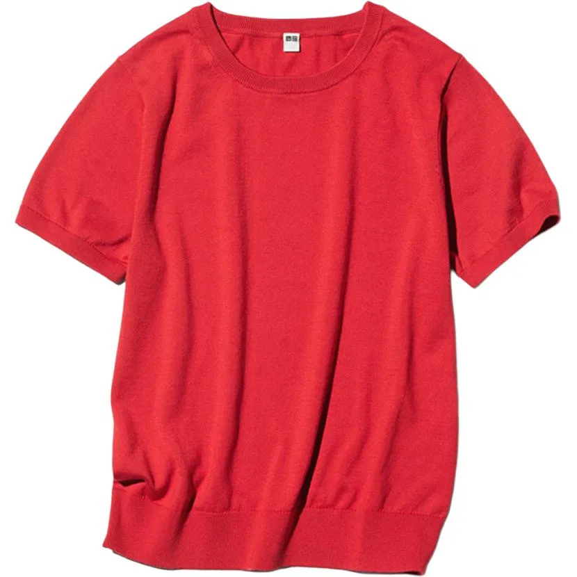 Трикотаж Coral Red UNIQLO