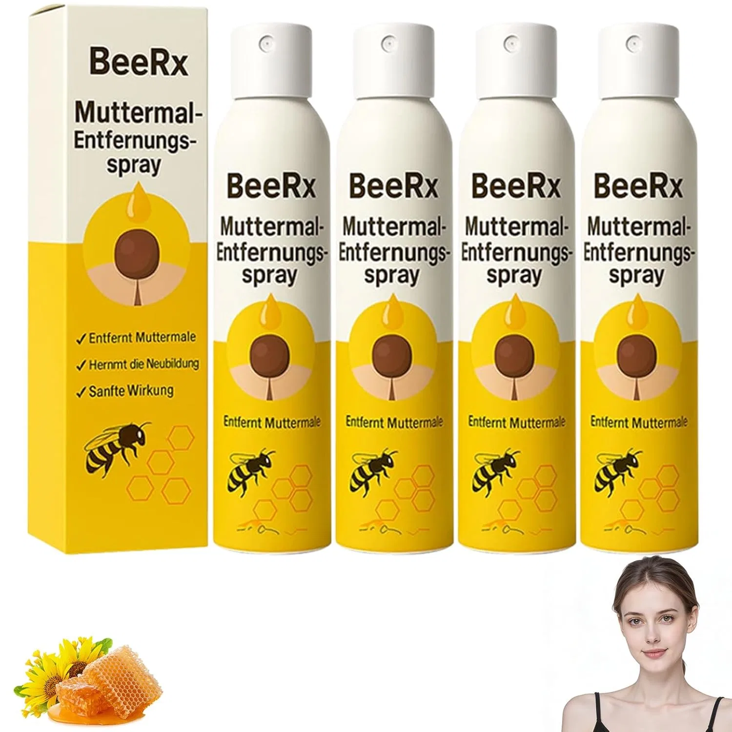Спрей для кожи BeeRx с пчелиным ядом, 3 шт. Athem
